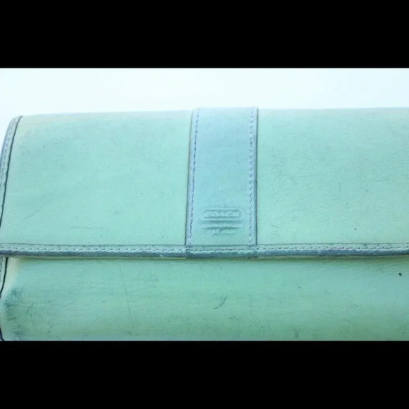 Coach bi-fold wallet + check book holder - Picture 6 of 8